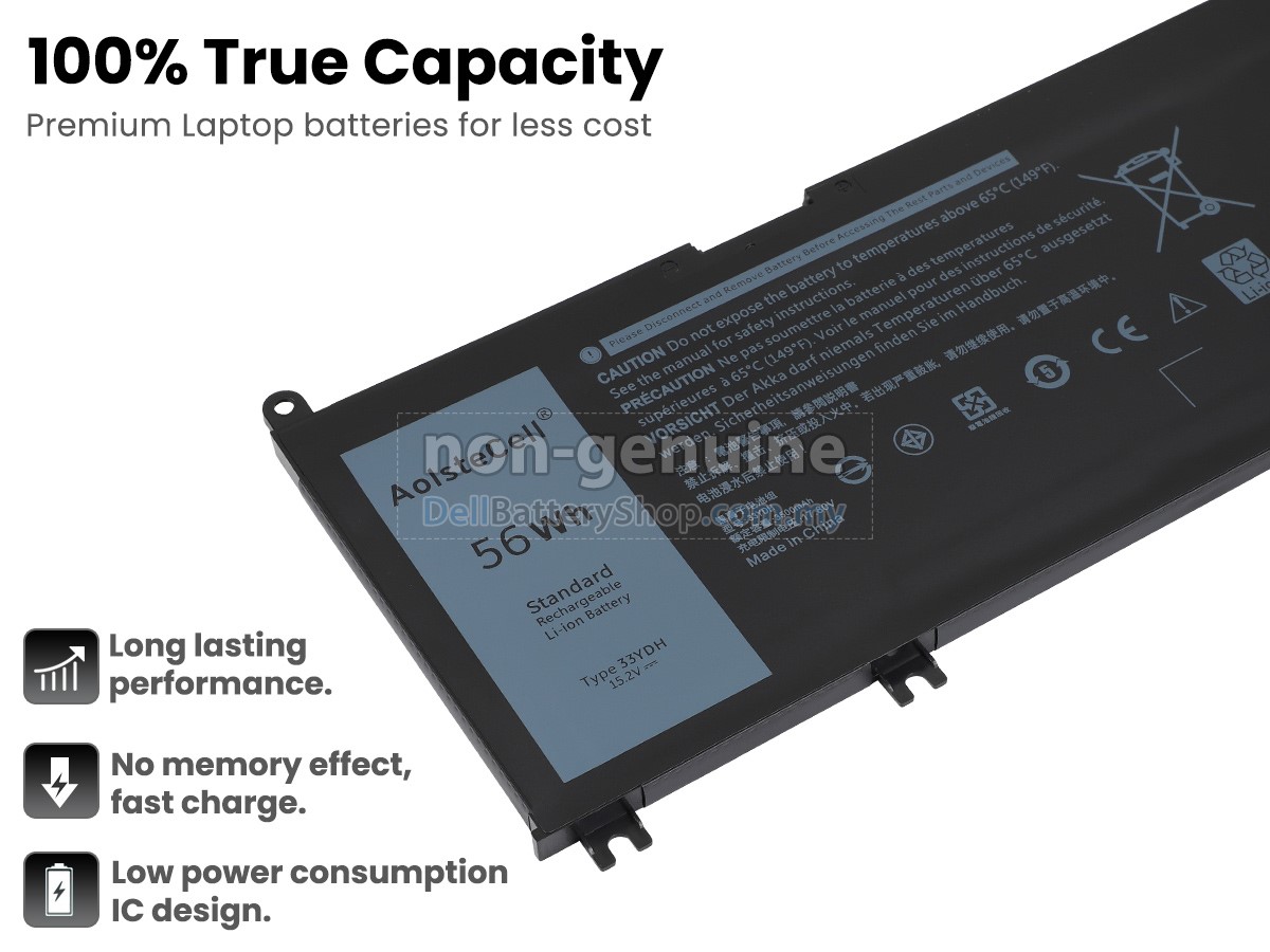Battery for Dell 33YDH 