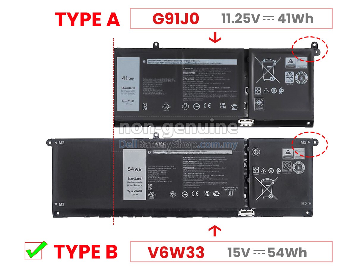 Battery for Dell P171G | DellBatteryShop.com.my