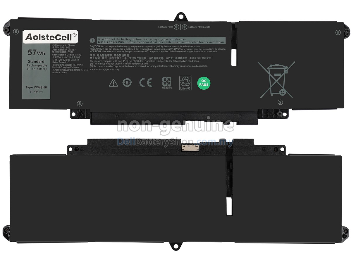 Dell Latitude 7640 battery replacement
